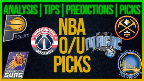 nba over under picks tonight|Free NBA Picks .